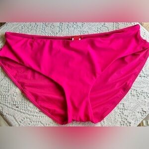 SPANX fuchsia swim bottoms 14